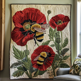 Fiori Baciati dall'Ape Coperta Trapuntata