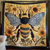 Ape e Girasole Coperta Trapuntata