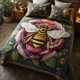 Set di Biancheria da Letto Trapuntata 3 Pezzi Giardino dell'Ape