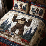 Set di Biancheria da Letto Trapuntata 3 Pezzi Bigfoot nella Terra di Libero