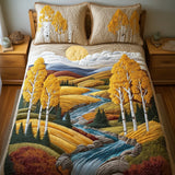 Set di Biancheria da Letto Trapuntata 3 Pezzi Brezza di Birch