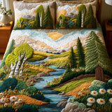 Set di Biancheria da Letto Trapuntata 3 Pezzi Sogni di Birch