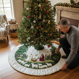Mangiatoia Benedetta Copri Base per Albero di Natale Trapuntato