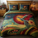 Set di Biancheria da Letto Trapuntata 3 Pezzi Fioritura Cercatore
