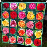 Rose in Fiore Coperta Trapuntata