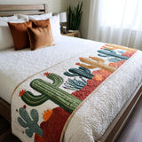 Sentiero del Deserto Fiorito Runner da Letto Trapuntato