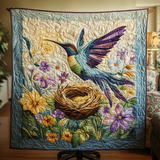 Colibrì in Fiore Coperta Trapuntata