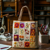Punti in Fiore Borsa Tote Trapuntata