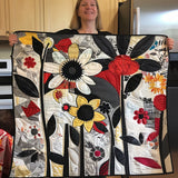 Esplosione di Fiori Coperta Trapuntata