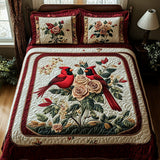 Set di Biancheria da Letto Trapuntata 3 Pezzi Cardinale del Fiore