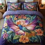 Set di Biancheria da Letto Trapuntata 3 Pezzi Volo del Fiore