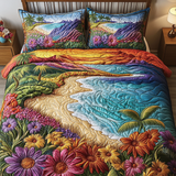 Set di Biancheria da Letto Trapuntata 3 Pezzi Rifugio del Fiore