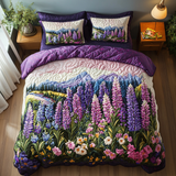 Set di Biancheria da Letto Trapuntata 3 Pezzi Rifugio del Fiore