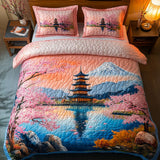 Set di Biancheria da Letto Trapuntata 3 Pezzi Orizzonte del Fiore