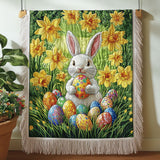 Coniglietto di Pasqua in Fiore Coperta da Divano