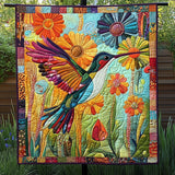 Colibrì in Fiore Coperta Trapuntata