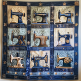 Macchina da Cucire Blu Coperta Trapuntata