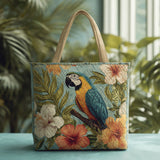 Tropici dell'Ara Blu Borsa Tote Trapuntata