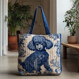 Grazia del Barboncino Blu Borsa Tote Trapuntata