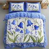 Set di Biancheria da Letto Trapuntata 3 Pezzi Cascata di Bluebell