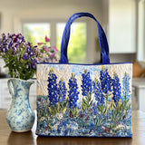 Fantasticherie tra i Lupini Borsa Tote Trapuntata