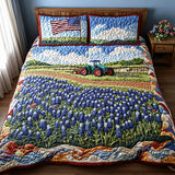 Set di Biancheria da Letto Trapuntata 3 Pezzi Essenza di Bluebonnet