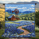 Sentiero di Lupini Azzurri Coperta Trapuntata