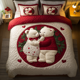 Set di Biancheria da Letto Trapuntata 3 Pezzi Delizia del Rossore dell'Orso