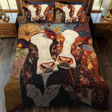 Set di Biancheria da Letto Trapuntata 3 Pezzi Boho Bovines