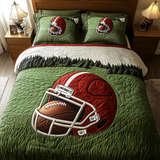 Set di Biancheria da Letto Trapuntata 3 Pezzi Audace Americano Football