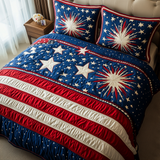 Set di Biancheria da Letto Trapuntata 3 Pezzi Fiore Audace