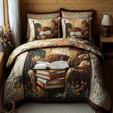 Set di Biancheria da Letto Trapuntata 3 Pezzi Libro di Cozyness