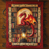 Drago dei Libri Coperta Trapuntata