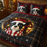 Set di Biancheria da Letto Trapuntata 3 Pezzi Scintilla di Boston del Terrier
