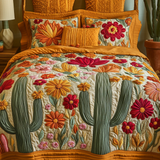 Set di Biancheria da Letto Trapuntata 3 Pezzi Deserto Botanico