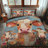 Set di Biancheria da Letto Trapuntata 3 Pezzi Bellezze di Bovine