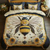 Set di Biancheria da Letto Trapuntata 3 Pezzi Ape Vivace