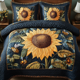 Set di Biancheria da Letto Trapuntata Fiore Luminoso