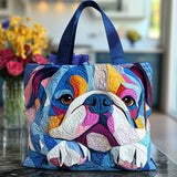 Campo Luminoso del Bulldog Borsa Tote Trapuntata