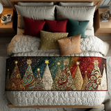 Foresta Luminosa Runner da Letto Trapuntato