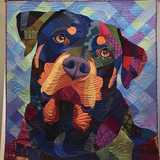 Gioia Rottie dai Colori Vivaci Coperta Trapuntata