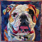 Beatitudine del Bulldog Coperta Trapuntata