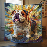 Sogno del Bulldog Coperta Trapuntata
