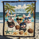 Amici Bulldog Coperta Trapuntata