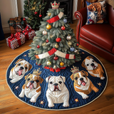 Bulldog Copri Base per Albero di Natale Trapuntato