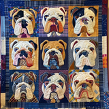 Parata di Bulldog Coperta Trapuntata
