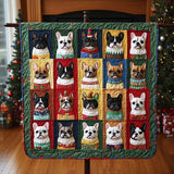 Natale del Bulldog Coperta Trapuntata