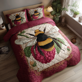 Set di Biancheria da Letto Trapuntata 3 Pezzi Ape di Busy