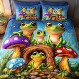 Set di Biancheria da Letto Trapuntata 3 Pezzi Sogni della Farfalla