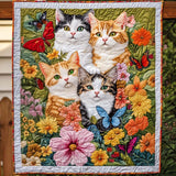 Gattini e Farfalle Coperta Trapuntata